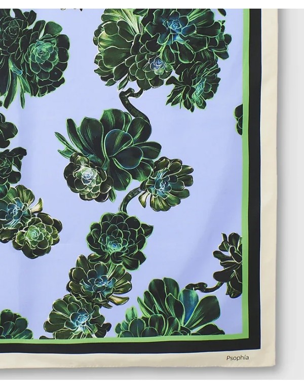 Psophía Silk floral scarf