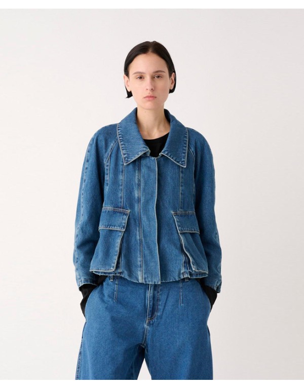 MeiMeiJ Denim flared jacket