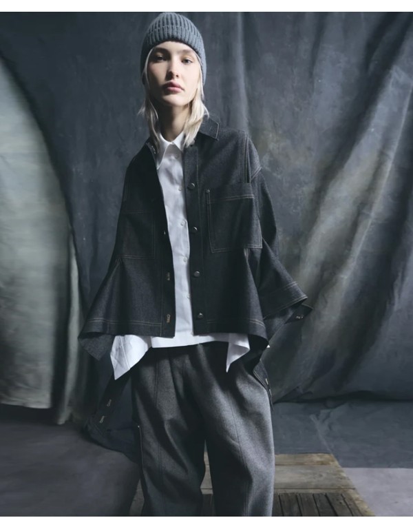 Psophía Asymmetric denim jacket