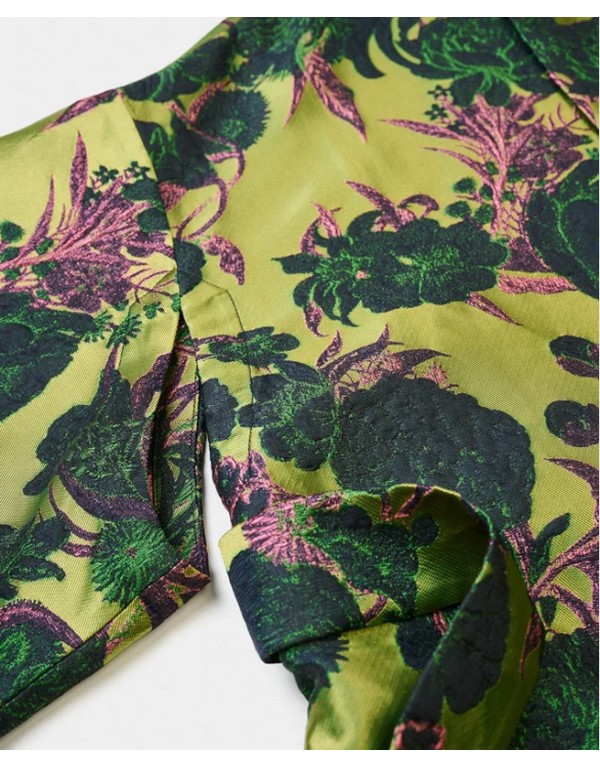 Psophía Japanese cut reversible jacquard jacket
