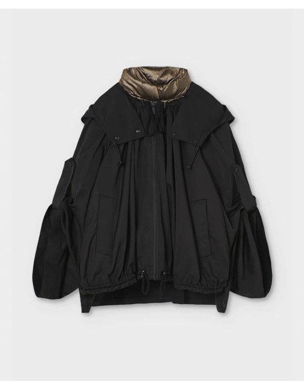 Psophía Double jacket with inner puffer and detachable hood