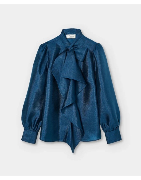 Psophía Victorian blouse with bow detail