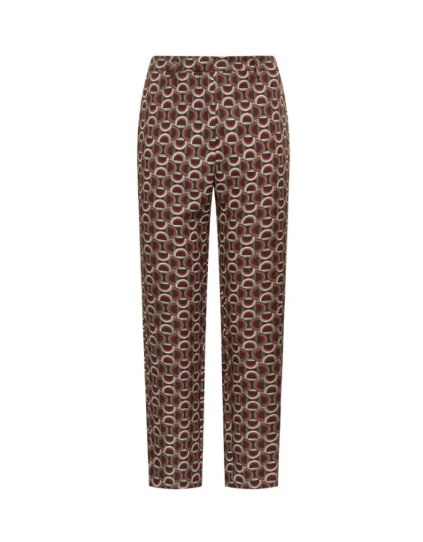 Maliparmi Cigarette printed trousers