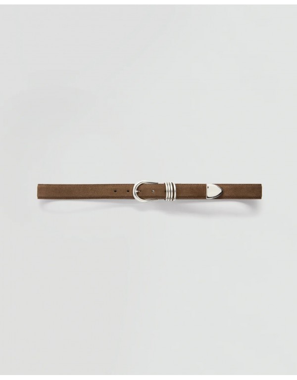 Semicouture Ζώνη από δέρμα καστόρ