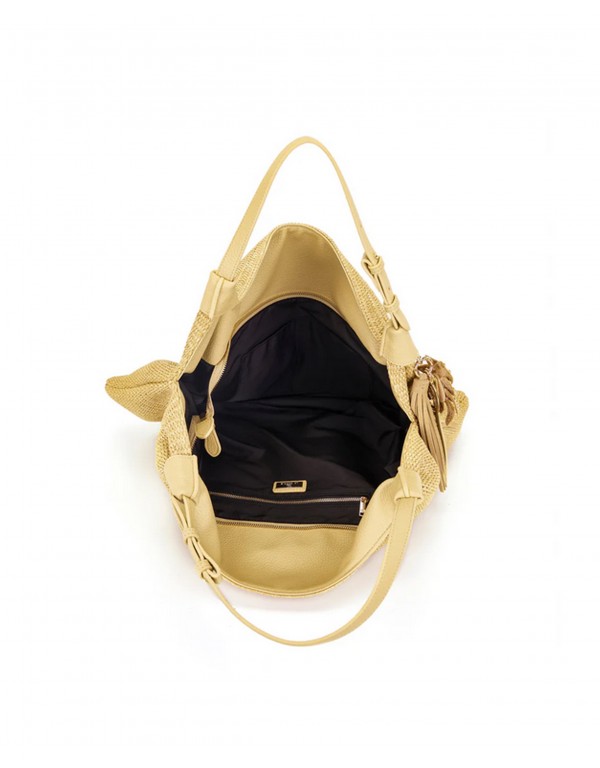 La Carrie μπεζ shopping bag από ράφια