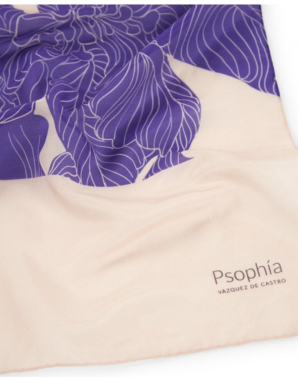 P Sophía Φουλάρι με Στάμπα Orient Contour