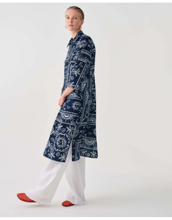 Beatrice .b Printed silk blend shirt dress
