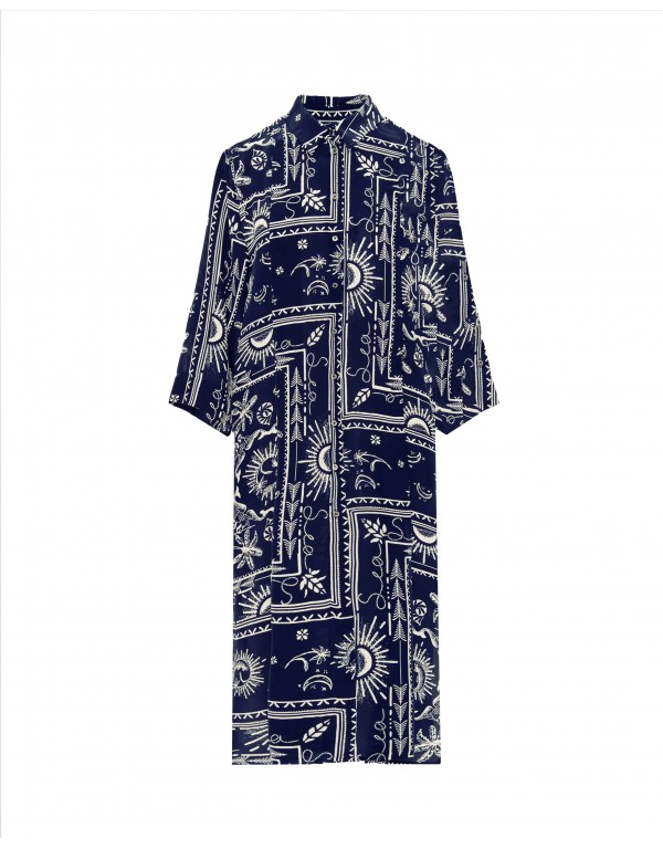 Beatrice .b Printed silk blend shirt dress