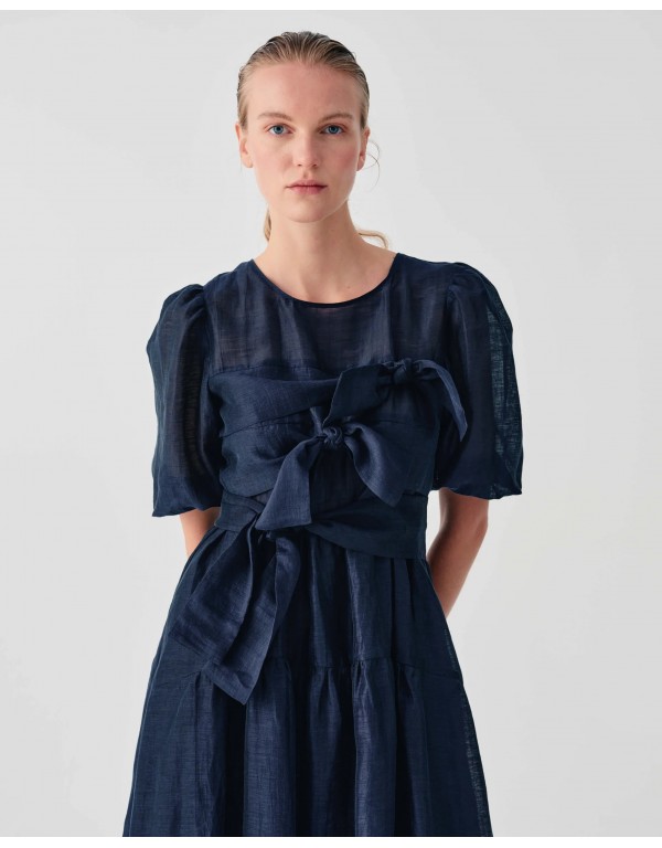 Beatrice .b Mini organza dress with bow