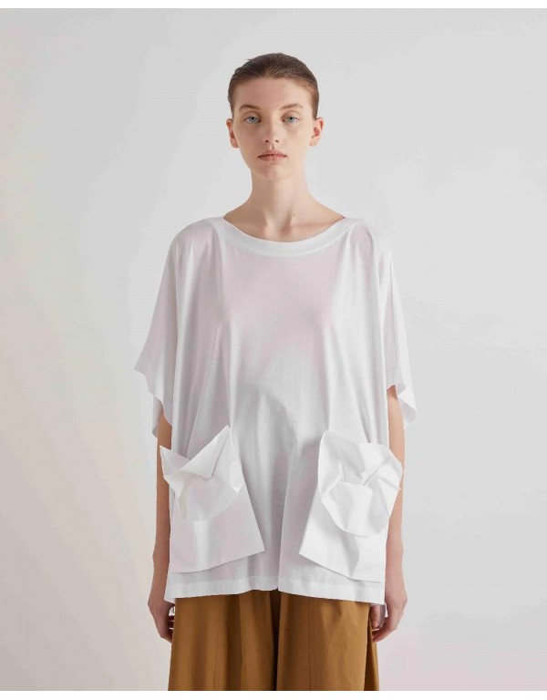 MeiMeij oversize t-shirt με τσέπες