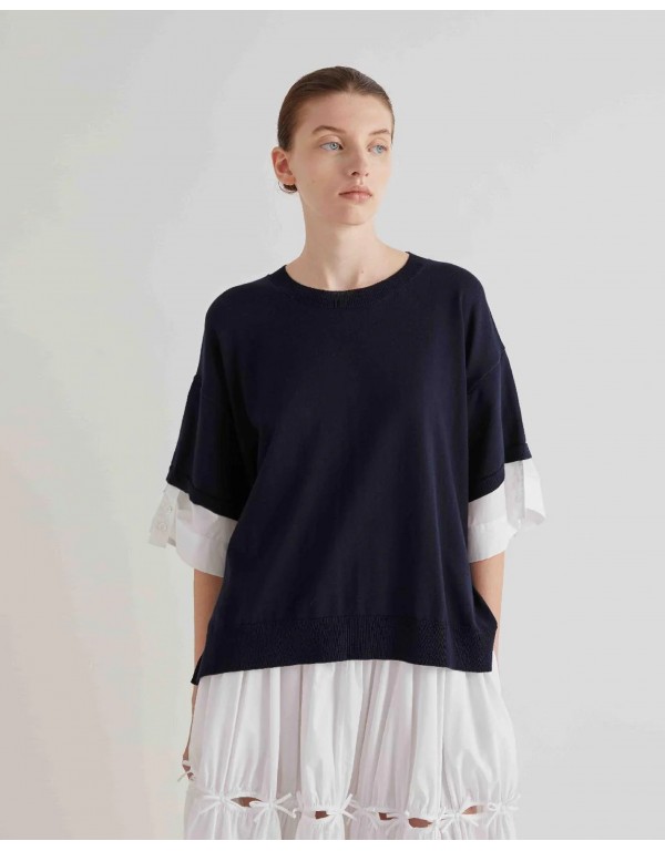 MeiMeij δίχρωμη μπλούζα