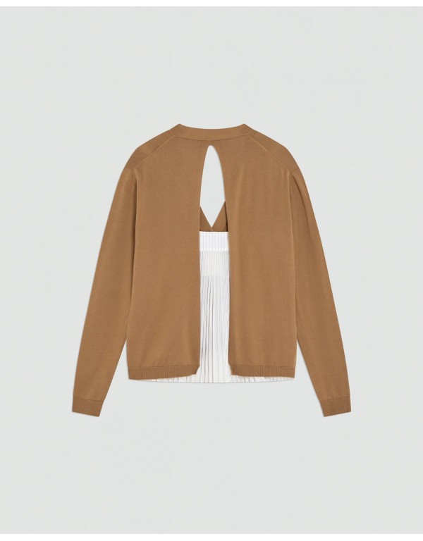 Semicouture Cotton knit cardigan