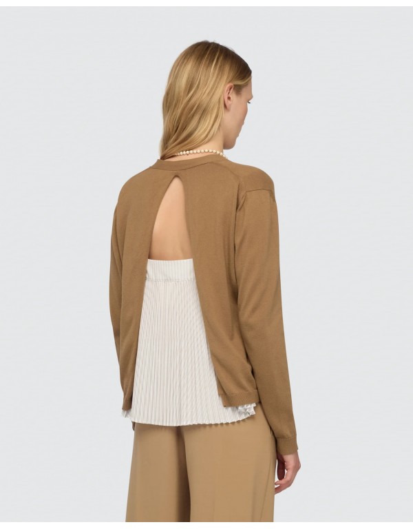 Semicouture Cotton knit cardigan