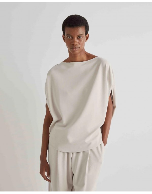 MeiMeij Μπλουζα με φαρδιά λαιμόκοψη