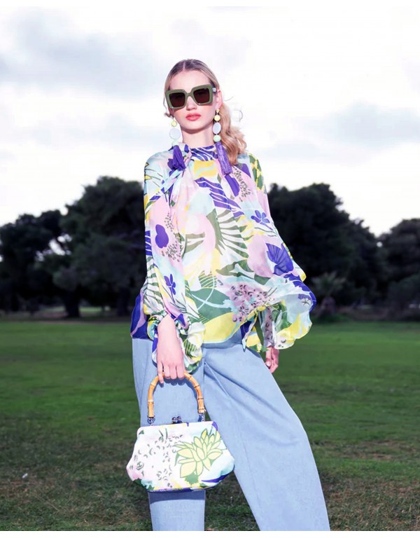 Vassilis Zoulias floral semi sheer voluminous