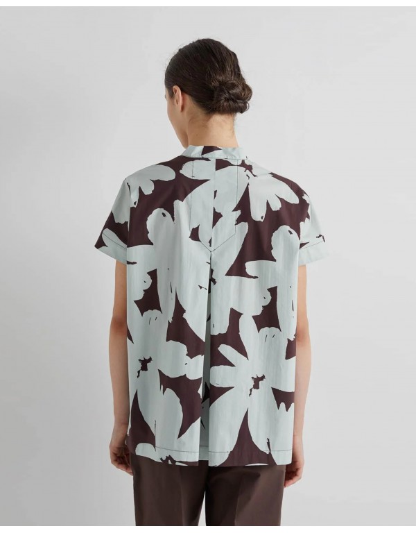 MeiMeiJ Μπλουζα floral με δέσιμο στον λαιμό