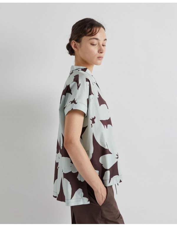 MeiMeiJ Μπλουζα floral με δέσιμο στον λαιμό