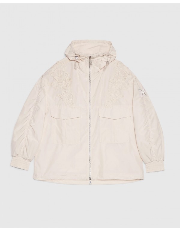 Ermanno Firenze Taffeta hooded parka