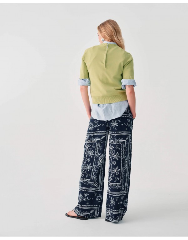 Palazzo trousers with print