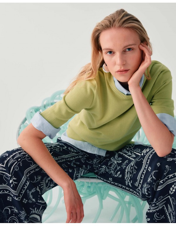 Palazzo trousers with print