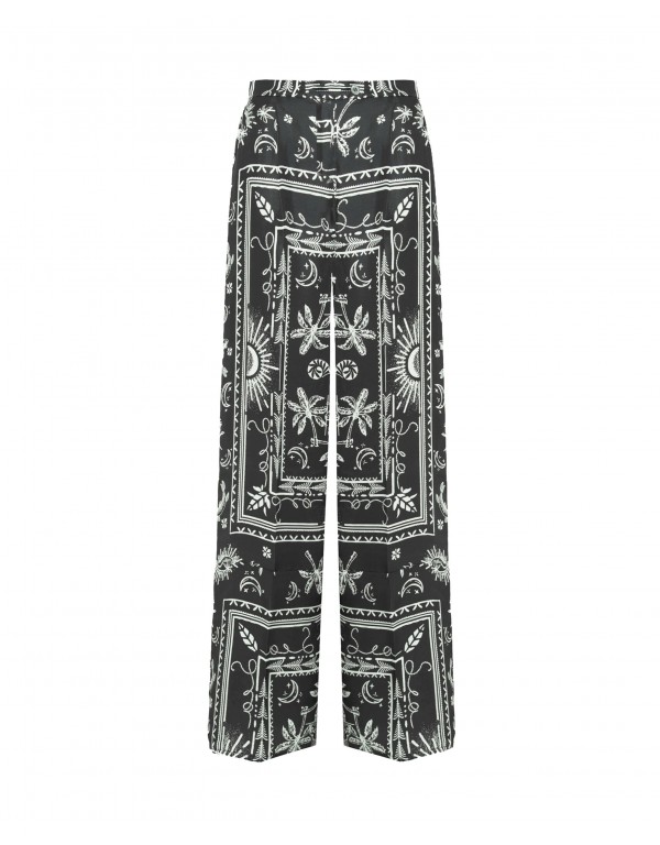 Palazzo trousers with print
