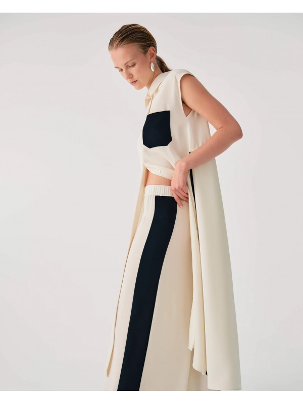 Beatrice .b Παντελόνι με φαρδιά γραμμή και πλαϊνές ρίγες