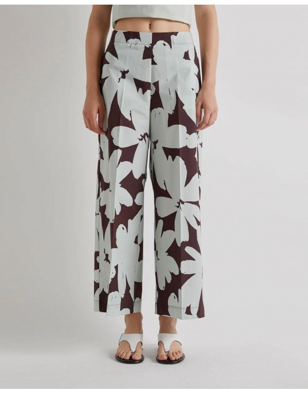 MeiMeiJ Floral βαμβακερό παντελόνι