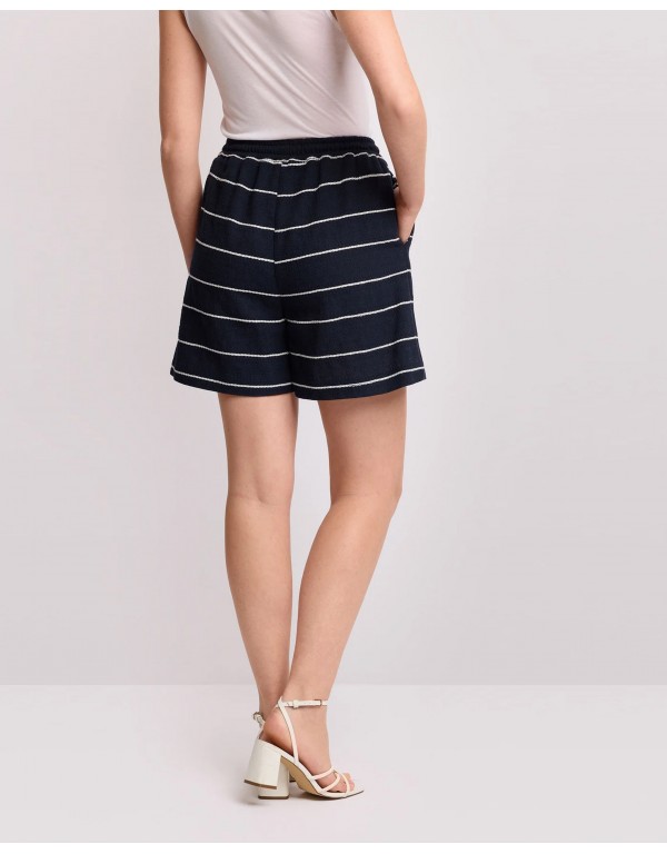 Kocca Stylish elastic striped shorts