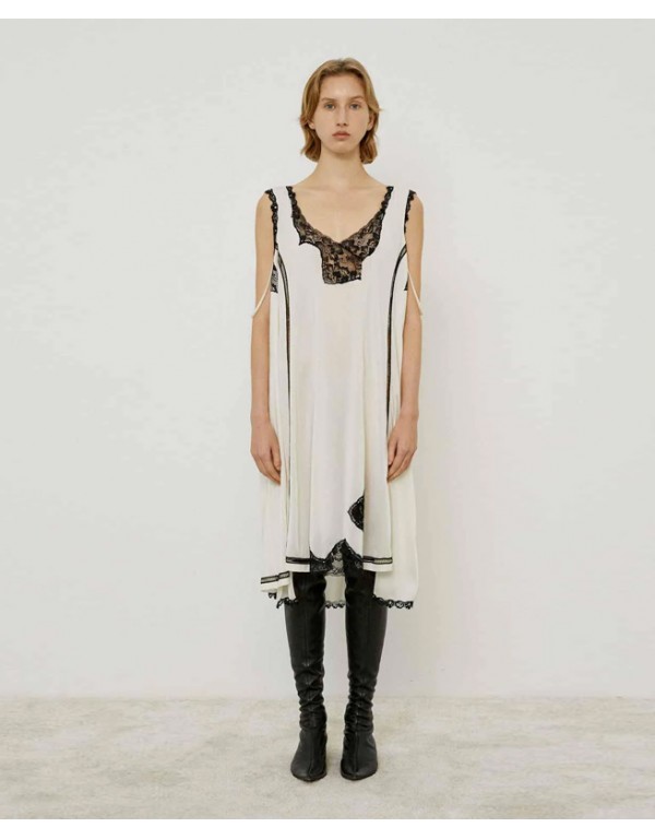 Mei Mei J αμάνικο φόρεμα με δαντέλα