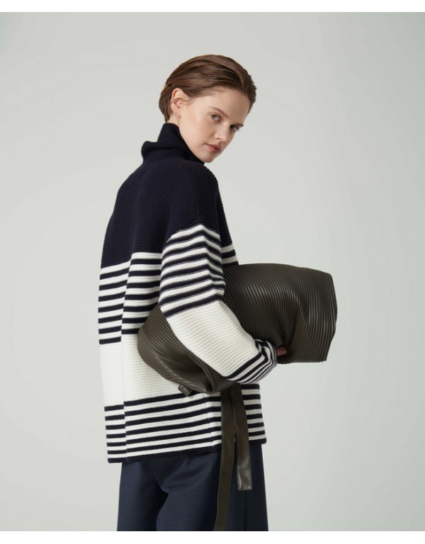 Beatrice B, ριγέ πουλόβερ με ζιβάγκο