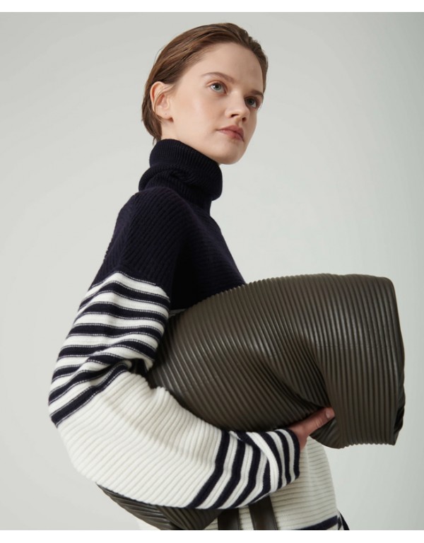 Beatrice B, ριγέ πουλόβερ με ζιβάγκο