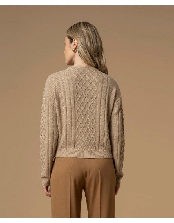 Kocca Knitted blouse with decorative stones