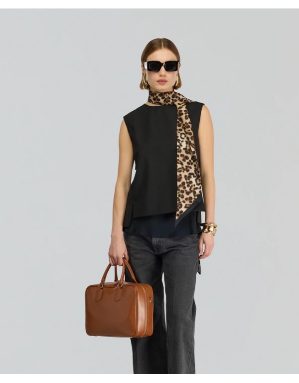 Semicouture Black cool wool top - waistcoat