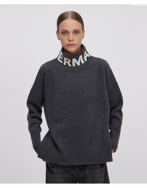 Ermanno Firenze Πουλόβερ με λογότυπο στο ζιβάγκο