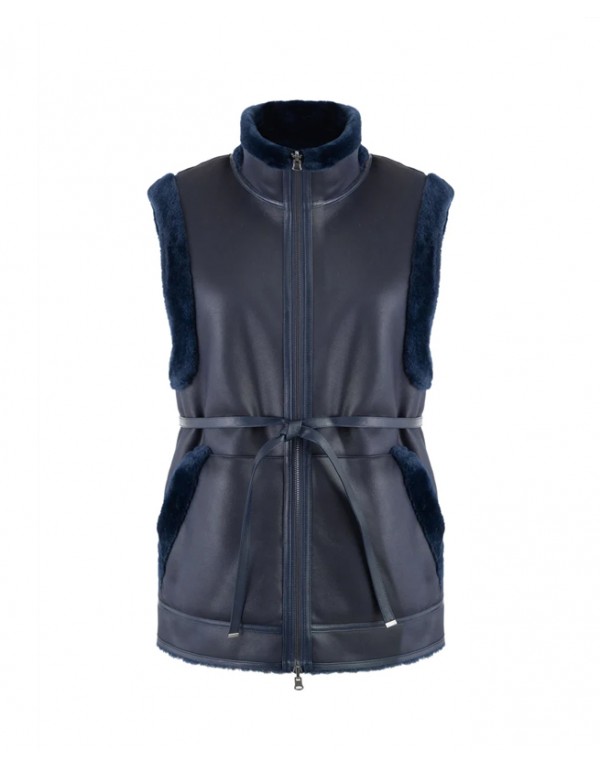 Urbancode Γιλέκο διπλής όψης σε χρώμα μπλε