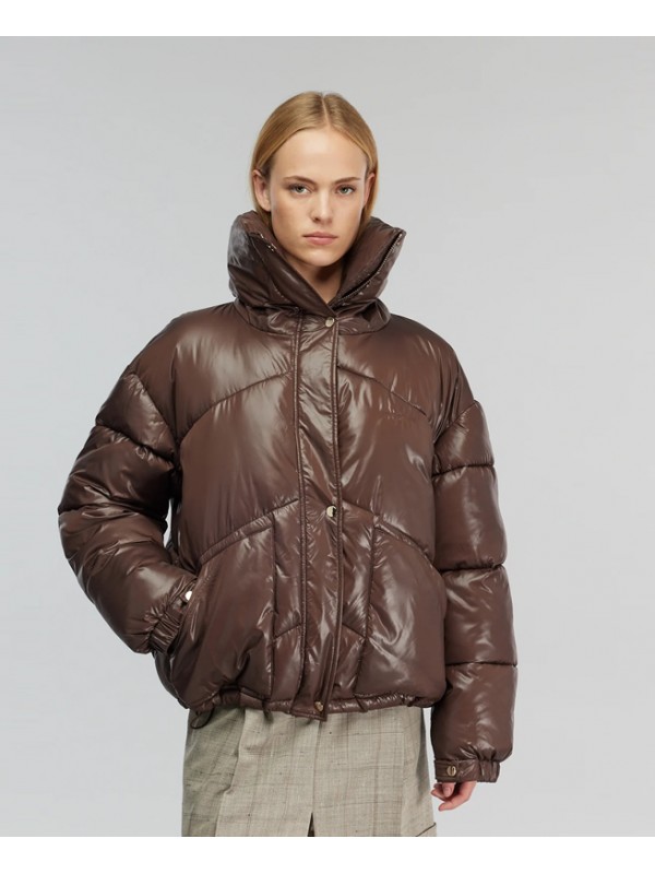 Semicouture Καφέ  downjacket