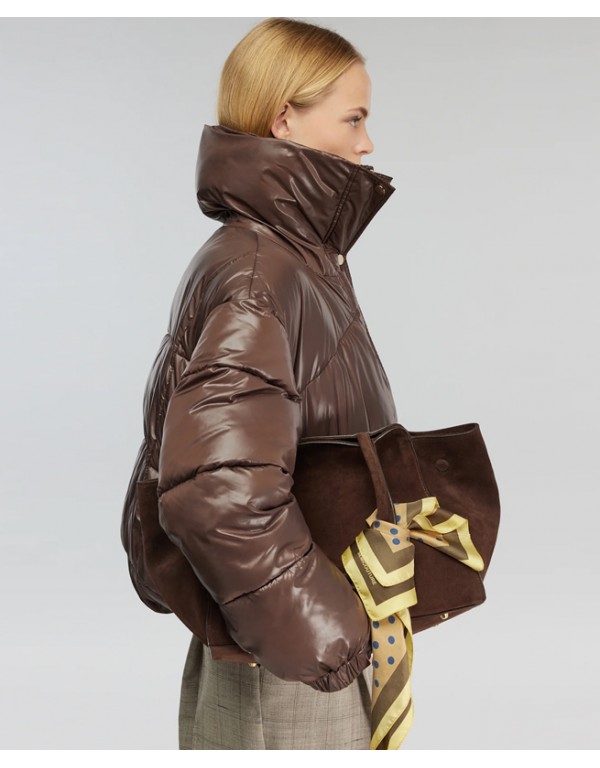 Semicouture Καφέ  downjacket