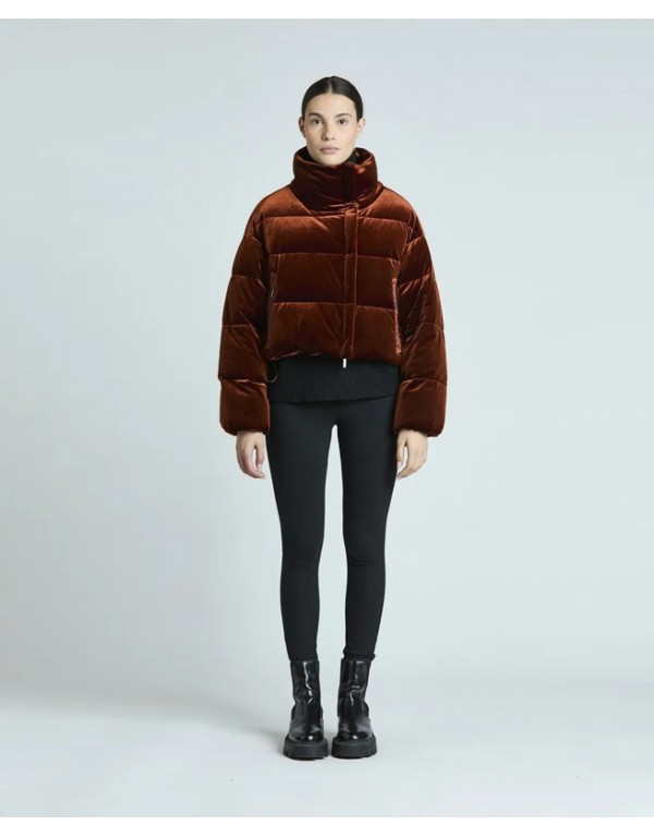 Puntododici Μπουφάν με βελούδινο εφέ