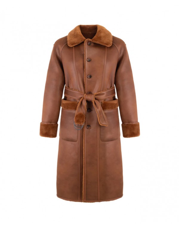 Urbancode Double-sided coat in caramel color