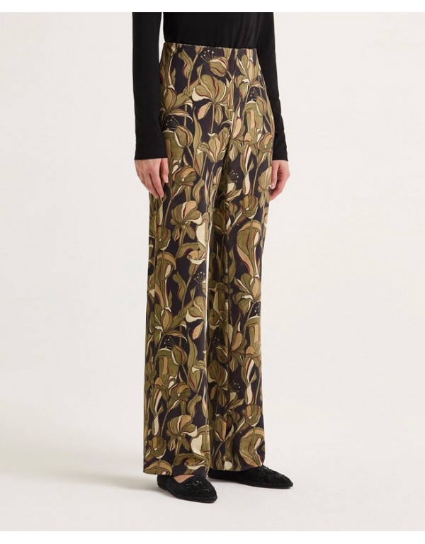 Maliparmi straight viscose stretch jersey pants
