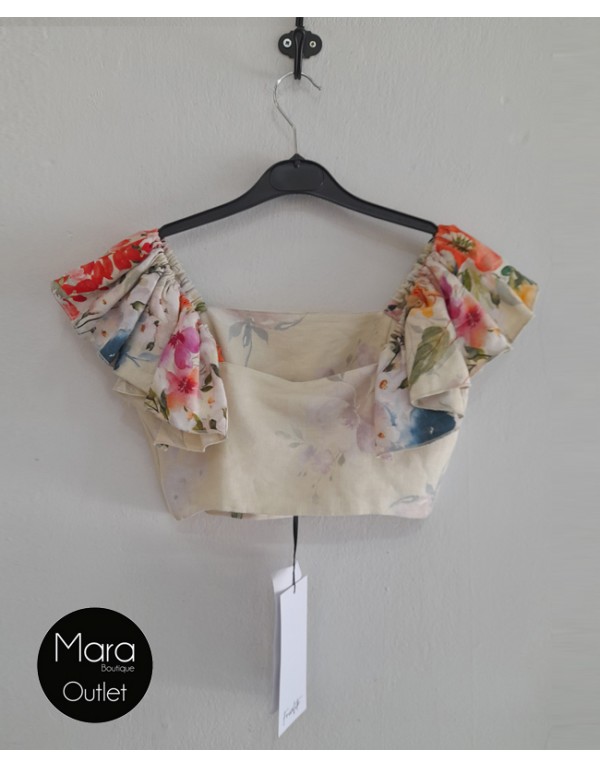 Frivolite φλοράλ crop  top