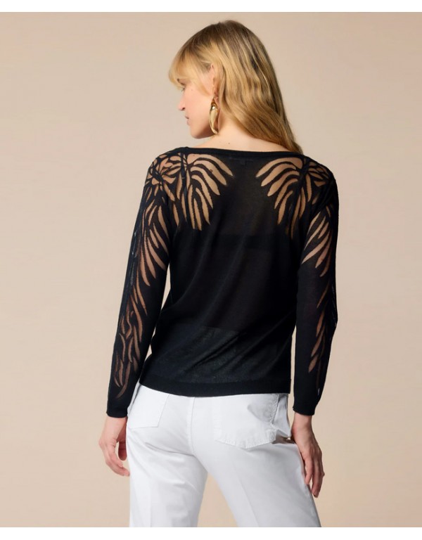 Kocca Chic sheer buttonless long sleeved blouse