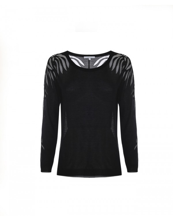 Kocca Chic sheer buttonless long sleeved blouse