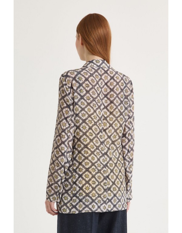 Malìparmi jacket in grey, yellow & cream