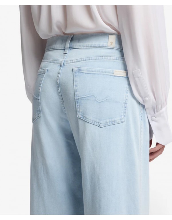 7 For All Mankind  Wide leg light blue jean