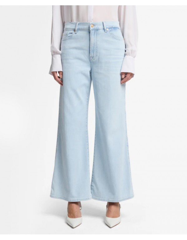 7 For All Mankind  Wide leg light blue jean
