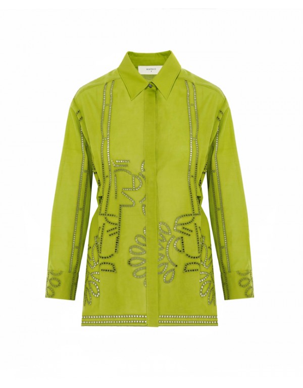 Beatrice B Πουκάμισο με κοφτό κέντημα