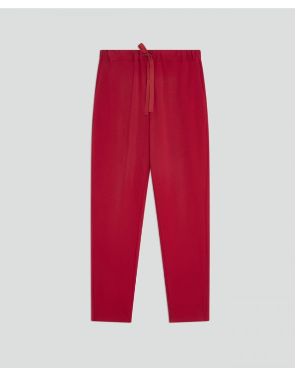 Semicouture Cool wool red trouser