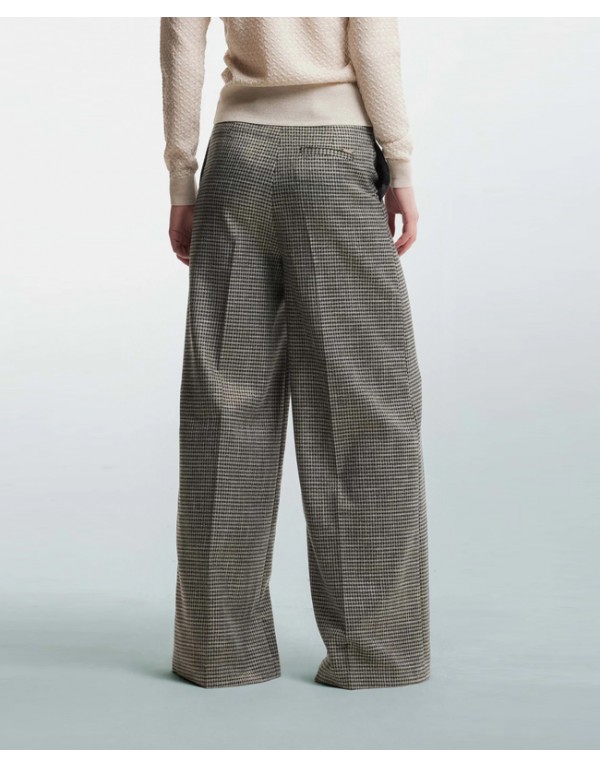 Kocca Patterned palazzo trousers with pleats