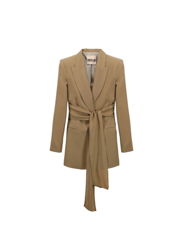 Single breasted blazer beige